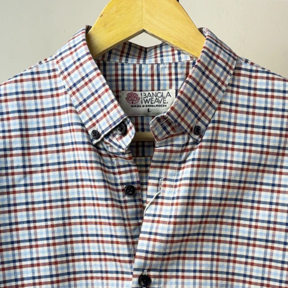 Soft Cotton Gingham Shirt for Men